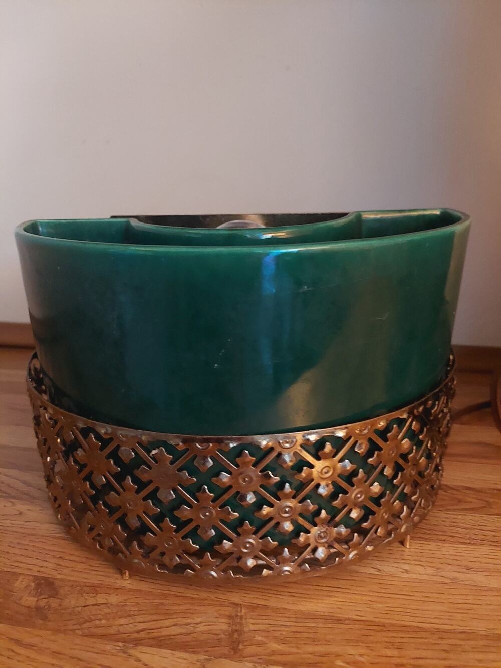 Vintage TV Lamp Planter MCM 1950's